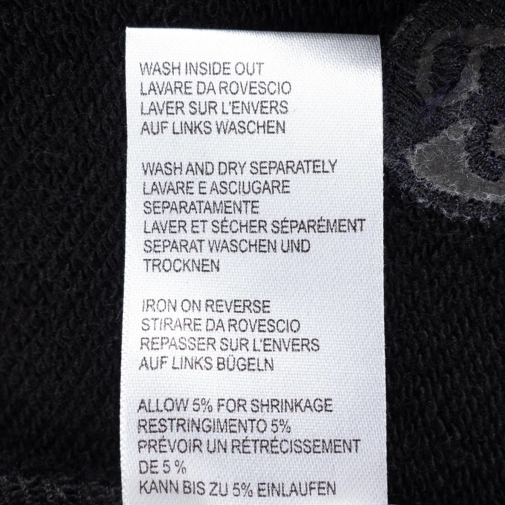 Paul Smith Zip-Up Embroidered Hoodie Cotton Men's Medium Black - Picture 5 of 6